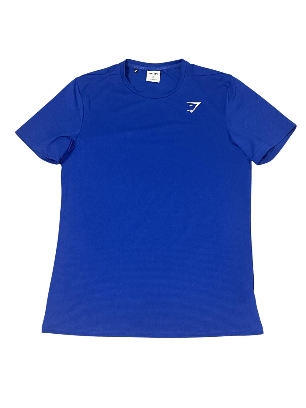 Gymshark Shirt Mens Medium Blue Short Sleeve Athletic Training Tee Logo